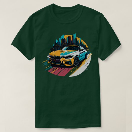 レトロBMW 1 Tシャツ (デザイン正面)