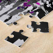 レトロBMXバイクパズル- BMXパズルトリックジャンプ ジグソーパズル (側面)