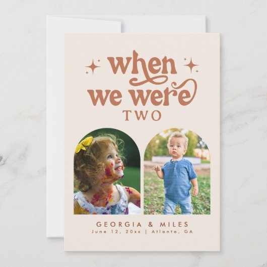 レトロBohoときに我々はベビー写真表番号 (正面)