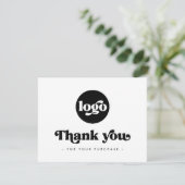 レトロboho追加ロゴterracottaサンキューカード サンキューカード (スタンド正面)