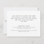 レトロboho追加ロゴterracottaサンキューカード サンキューカード (裏面)