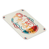 レトロCおよびOカナル自転車トレイル。 マグネット (右側)