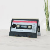 レトロC Audiotape 50th birthday recto-verso名前C カード (裏面)