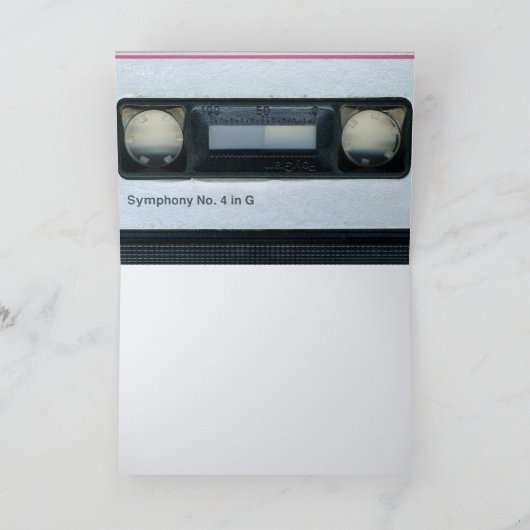 レトロC Audiotape 50th birthday recto-verso名前C カード (内部)