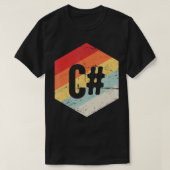 レトロC Tシャツ (デザイン正面)