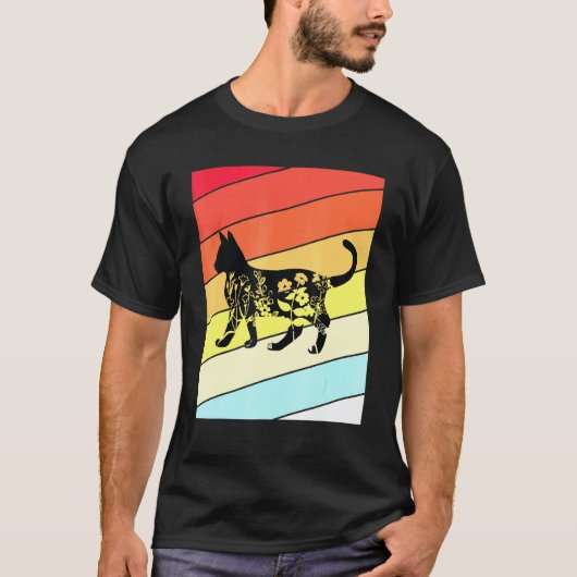 レトロCaヴィンテージCa Cat 1 Tシャツ (正面)