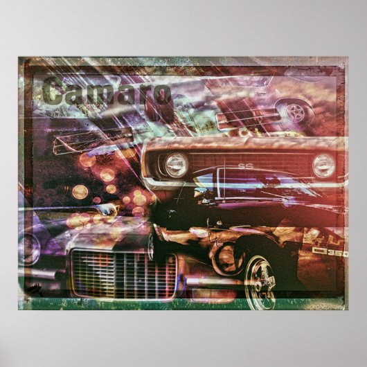レトロCamaroポスター ポスター (正面)