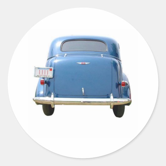 レトロChevyスタンプ ラウンドシール (正面)