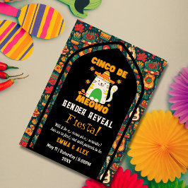 レトロcinco de Mayo – 可愛い猫ジェンダーが登場 招待状