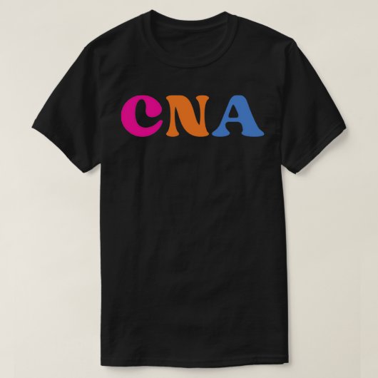 レトロCNAナースアシスタント(聴診器ブラックt) Tシャツ (デザイン正面)