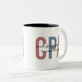 レトロCPA公認会計士 ツートーンマグカップ (正面右)