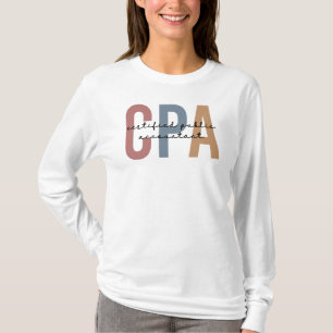 レトロCPA公認会計士 Tシャツ
