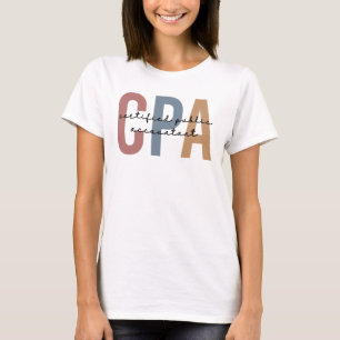 レトロCPA公認会計士 Tシャツ