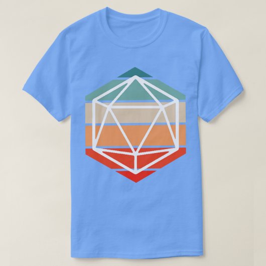 レトロD20 Tシャツ (デザイン正面)