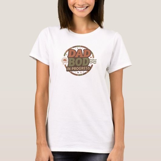 レトロDAD BOG PROGRESSファッションプリント Tシャツ (正面)