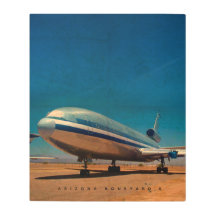 レトロDC10ジェット航空機金属壁芸術