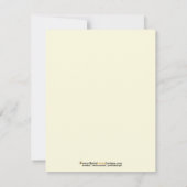 レトロDivaカスタムフラットノートカード（ネイビー） ノートカード (裏面)