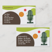 レトロDJの名刺、 名刺 (正面/裏面)