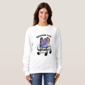 レトロDJミュージックミックスTシャツ スウェットシャツ (正面フル)