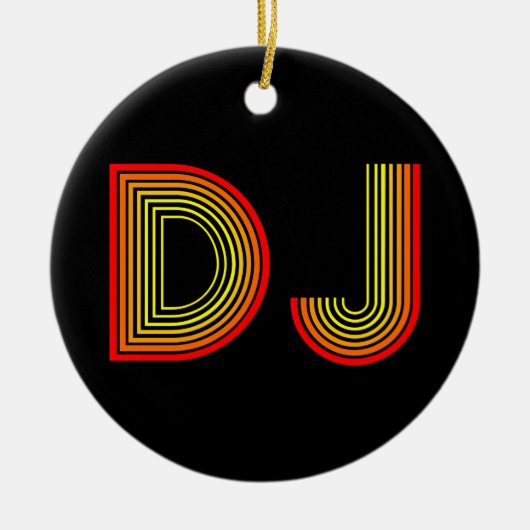 レトロDJ セラミックオーナメント (正面)