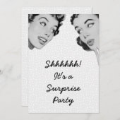 レトロDo Tellサプライズパーティー 招待状 (正面/裏面)