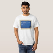 レトロDOSエラー: C:\>HUMAN.EXE Tシャツ (正面フル)