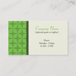 レトロFab名刺、明るい緑 名刺