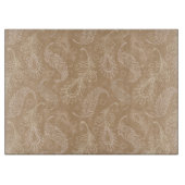 レトロfeater淡い色のパターン カッティングボード (正面)