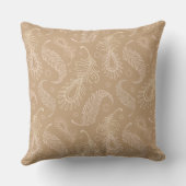 レトロfeater淡い色のパターン クッション (裏面)