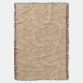 レトロfeater淡い色のパターン スローブランケット (正面縦)