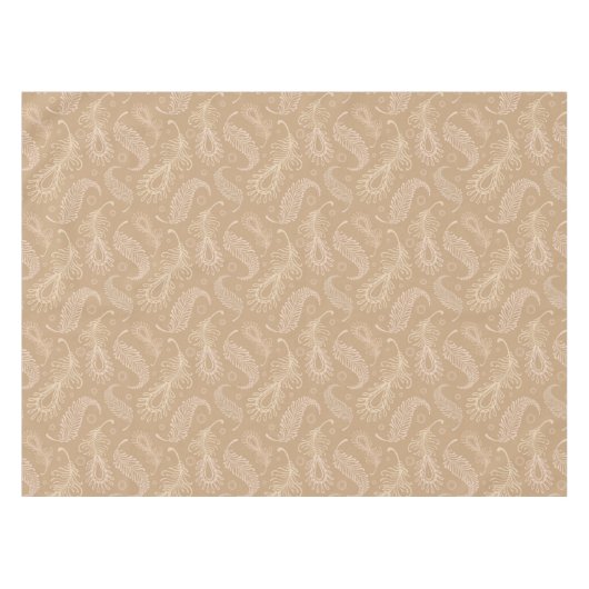 レトロfeater淡い色のパターン テーブルクロス (正面(横))