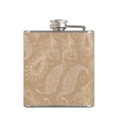 レトロfeater淡い色のパターン フラスク (裏面)