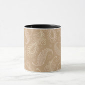 レトロfeater淡い色のパターン マグカップ (中央)