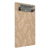 レトロfeater淡い色のパターン ミニクリップボード (アングル)