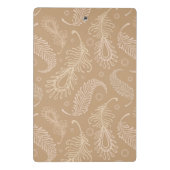 レトロfeater淡い色のパターン ミニクリップボード (裏面)