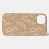 レトロfeater淡い色のパターン Case-Mate iPhoneケース (裏面 (横))