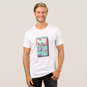 レトロGameBoy LEGO風Tシャツ" トライブレンドＴシャツ (正面全面)