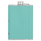 レトロGEのフラスコ冷蔵庫グラフィック。ターコイズ フラスク (裏面)