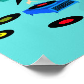 レトロGIrlsの夜のポスター ポスター (角)