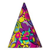 レトロGroovyおもしろい60の60の愛の誕生日パーティー パーティーハット (右)