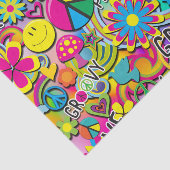 レトロGroovyおもしろい60の60の愛の誕生日パーティー 薄葉紙 (詳細)