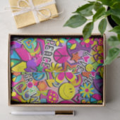 レトロGroovyおもしろい60の60の愛の誕生日パーティー 薄葉紙 (ギフト)