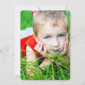 レトロGroovyエイリアンキッズフォト誕生日招待状 招待状 (裏面)