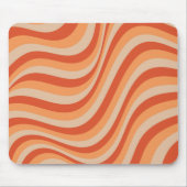 レトロGroovyオレンジカラー マウスパッド (正面)