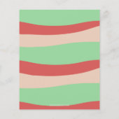 レトロGroovyクリスマスツリーカー引っ越しましたカード (裏面)