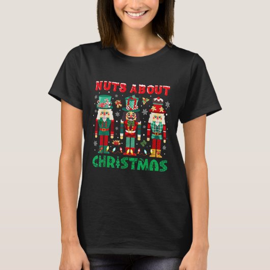 レトロGroovyクリスマスナッツについてクリスマスナッツ Tシャツ (正面)
