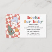 レトロGroovyクリスマスブックリクエスト エンクロージャーカード (正面)