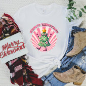 レトロGroovyクリスマス女子Tシャツ Tシャツ