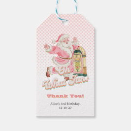 レトロGroovyサンタクロース – クリスマスパーティーありがとう ギフトタグ