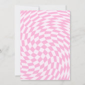 レトロGroovyスマイルカラフル誕生日招待状 招待状 (裏面)